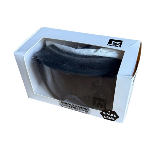 Anon Relapse Snowboard Ski Goggles Smoke Frame Lens Zeiss Sonar Smoke S4 VLT 7% - Picture 1 of 4